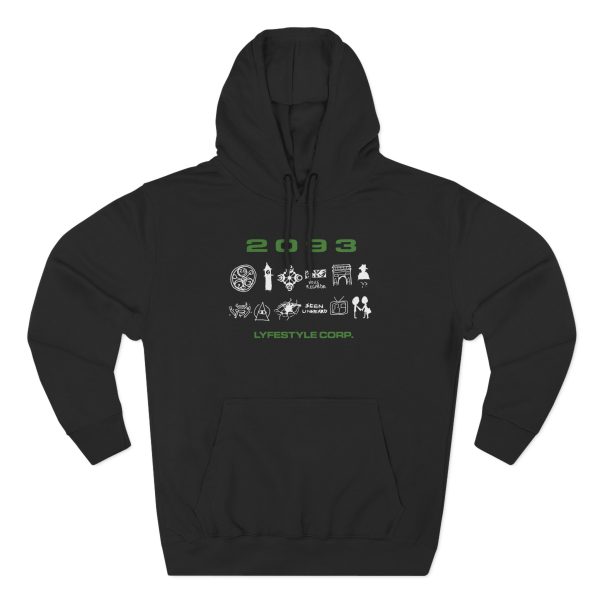 Yeat LYFESTYLE CORP LOGO Three-Panel Fleece Hoodie